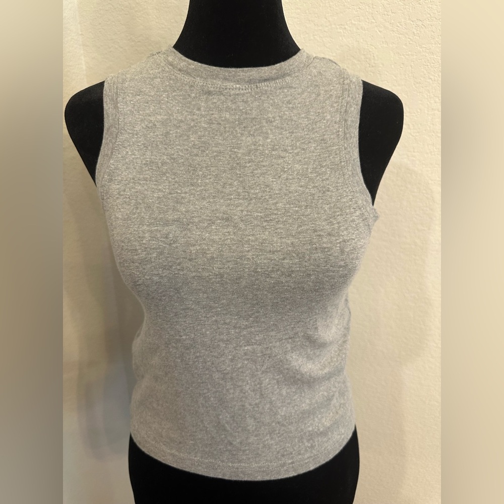 Gray/Light Pink Sleeveless Women's Top
